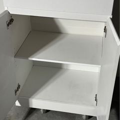 LOWYA ロウヤ 2枚扉 食器棚 New Soleil 3 ニューソレイユ3 幅59cm 高さ178cm 白 ホワイト ベガコーポレーション 家具 札幌市白石区の画像