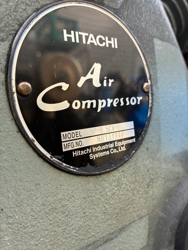 【最終値下げ20000円引】格安！早い者勝ち！引き取り限定！ハイパワー！日立コンプレッサー　ベビコン　7.5kw