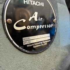 格安！早い者勝ち！引き取り限定！ハイパワー！日立コンプレッサー　ベビコン　7.5kwの画像