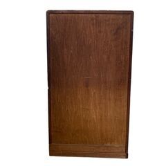 【現状品】レトロな木製収納 木製 引き出し 8段 1点 濃い茶 ダークブラウンブラウン 収納  書類保管 インテリア アンティークの画像