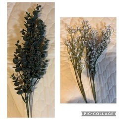 ユーカリ 胡蝶蘭 フェイクグリーン フェイクフラワー　テーブルランナー　結婚式 ブライダル インテリア 造花 観葉植物の画像