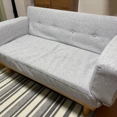 【中古品】ファブリックソファーベッドの画像