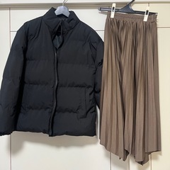 未使用品　プリーツスカート　アシメスカートの画像