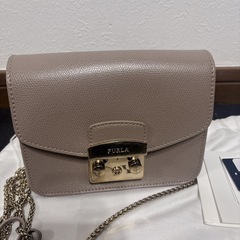 FURLA フルラ メトロポリス ミニ チェーンバッグ ベージュ 超美品の画像