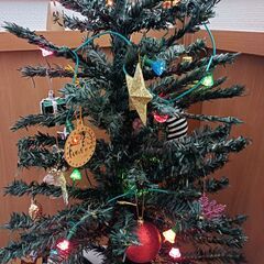 クリスマスツリー、オーナメンツ、ツリーライトの画像