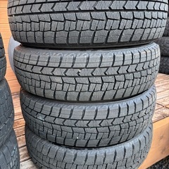 ダンロップウインターマックス02☆165/65R14☆イボ残りの9部山以上バリ山！の画像