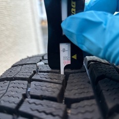 ダンロップウインターマックス02☆165/65R14☆イボ残りの9部山以上バリ山！の画像