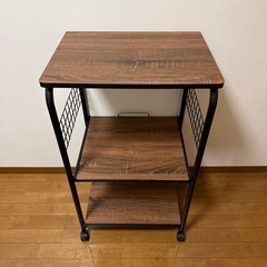 不二貿易 レンジ台 キッチンラック キャスター付きの画像