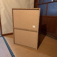 取引中2段　木目　カラーボックスの画像