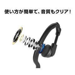 2.5mm 1ピン トランシーバー専用 耳掛け型 片耳 イヤホン ICOM ALINCO 対応 汎用 無線 レシーバー 痛くならない ノイズキャンセル 両耳対応 カールコード 業務用の画像