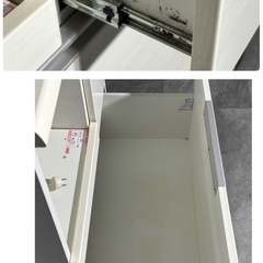 使用感強め ニトリ レンジボード ダリア 幅80cm 高さ200cm 食器棚 キッチンボード 家具 札幌市白石区の画像