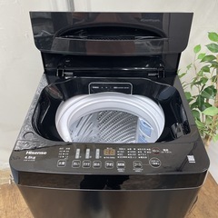 R455 ☀️ 2024年製の高年式♪ Hisense 洗濯機（洗濯4.5㎏) HW-K45B ⭐ 動作確認済 ⭐ クリーニング済の画像