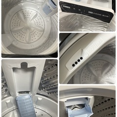 R455 ☀️ 2024年製の高年式♪ Hisense 洗濯機（洗濯4.5㎏) HW-K45B ⭐ 動作確認済 ⭐ クリーニング済の画像