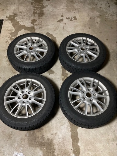 ほぼ未使用】スタッドレスタイヤ【175/65R15】4本ホイール付き (さー