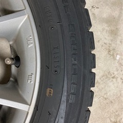 【ほぼ未使用】スタッドレスタイヤ【175/65R15】4本ホイール付き　の画像