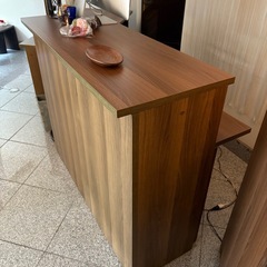 受付カウンター ハイカウンター インナーデスクとのセットの画像