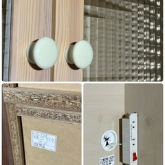 カントリー調 レンジボード エコル 76オープン ダイニング 幅76cm 高さ180cm 食器棚 キッチンボード 家具 札幌市白石区の画像