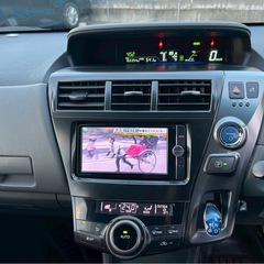 車検R8/11までプリウスα/Gチューンブラック/パノラマルーフ/ETC/地デジ／ハーフレザーシートの画像