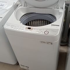 リユースのサカイ栃木店★ジモティ割あり★ SHARP 洗濯機 ES-GE7C 7.0kg 19年製 動作確認／クリーニング済み TC11635の画像