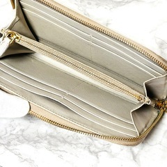 PRADA プラダ サフィアーノ 長財布 1M0506 アイボリー系 カード付きの画像