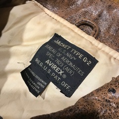 ヴィンテージ アヴィレックス AVIREX G-2 レザージャケット M-L位の画像