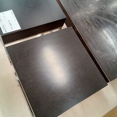 リユースのサカイ栃木店★ジモティ割あり★ 大塚家具 サイドテーブル ブラック W45×D45×H49 クリーニング済み TC11638の画像