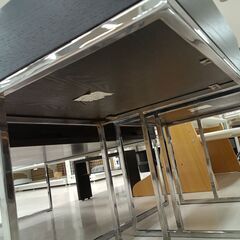 リユースのサカイ栃木店★ジモティ割あり★ 大塚家具 サイドテーブル ブラック W45×D45×H49 クリーニング済み TC11639の画像