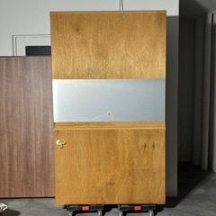 パモウナ レンジボード 幅120cm 高さ204cm 食器棚 キッチンボード 家具 札幌市白石区の画像