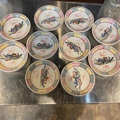 【引き取り限定】中古品　中華　小皿　10枚セットの画像
