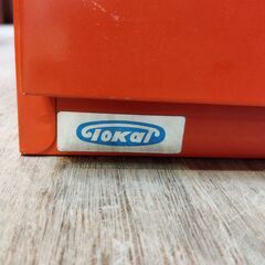 レトロ スチール 収納ボックス 衣装ケース 昭和レトロ 赤 /HJ-0564 2Fの画像