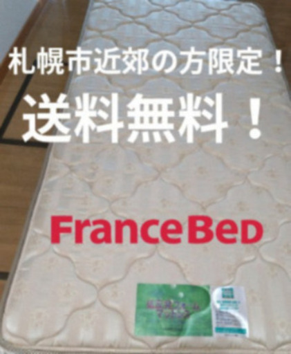 札幌市近郊にお住まいの方限定！送料無料！フランスベッド/France BeD 低反発フォームマットレス シングル