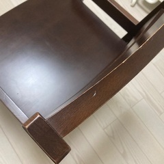 【キッズ】木製チェア　ブラウン　食事椅子　勉強椅子　学習椅子　6段階調整の画像