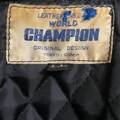 値下げ中❗️Championのレザージャケットです。の画像