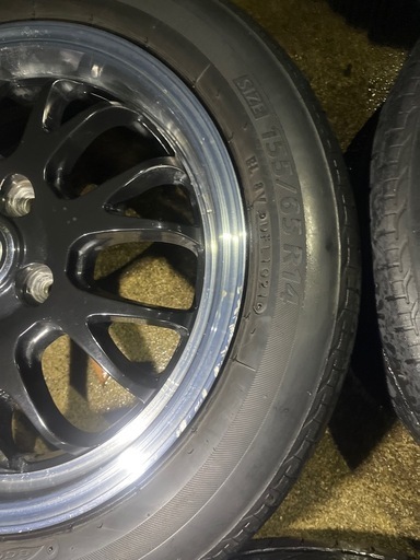 軽 タイヤ&ホイール4本セット(155/65R14)