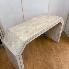 ジモティー特別価格🉐 N1189★大理石調テーブル+鏡セット★ドレッサー★幅1220mmの画像