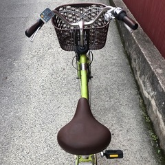 【京都発】京の楽チャリ　電動アシスト自転車　パナソニック　26インチ　薄緑色の画像
