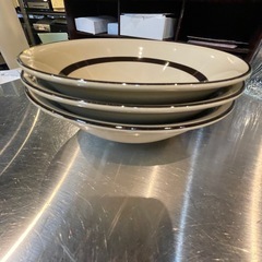 【引き取り限定】中古品　ストーンウェア　皿　3枚セットの画像