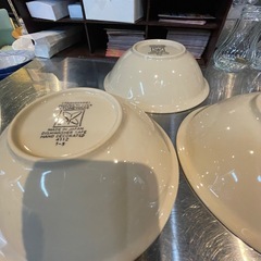 【引き取り限定】中古品　ストーンウェア　皿　3枚セットの画像