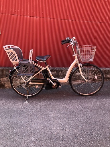 京都発】京の楽チャリ電動アシスト自転車ヤマハラフィーニ子ども乗せ26
