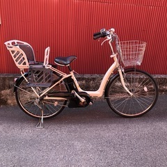 【京都発】京の楽チャリ　電動アシスト自転車　ヤマハ　ラフィーニ　子ども乗せ　26インチの画像