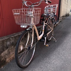 【京都発】京の楽チャリ　電動アシスト自転車　ヤマハ　ラフィーニ　子ども乗せ　26インチの画像