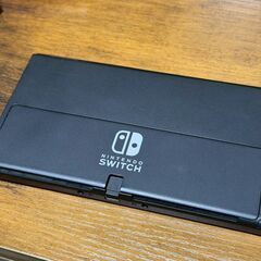 有機ELモデル　任天堂Switch　ガラスフィルム付き　ドック開封済み未使用　付属品付きの画像