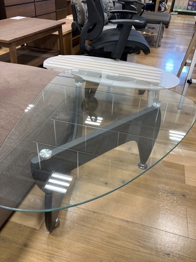 【軽トラック90分無料貸出サービス有】コーヒーテーブルガラス製