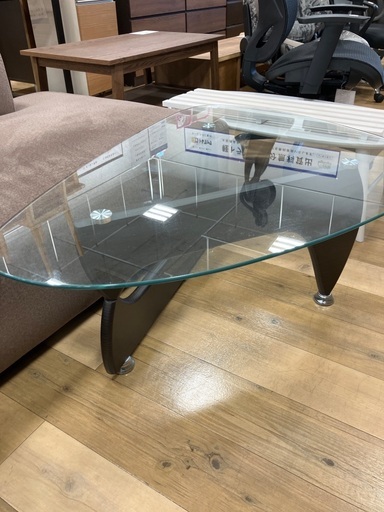【軽トラック90分無料貸出サービス有】コーヒーテーブルガラス製