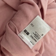 UNIQLO ヒートテック　kids ピンク　Lサイズの画像