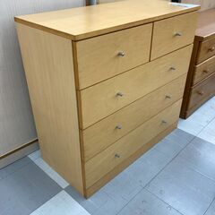 ★リユースのサカイ千葉中央店★  チェスト 茶 H83×D44×W87 クリーニング済み TC5428の画像