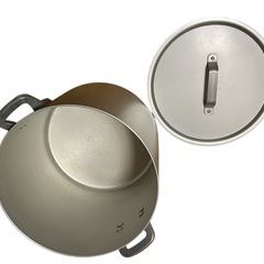 アルミ製 寸胴鍋 蓋付き 取っ手付きガス用 (D) 真岡の調理器具《鍋