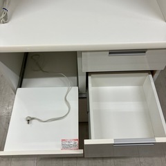 ニトリ2枚扉レンジボードホワイト【トレファク堺福田店】の画像