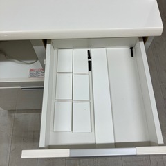 ニトリ2枚扉レンジボードホワイト【トレファク堺福田店】の画像