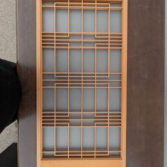 書院戸風 ガラス窓 4枚1組 和風 昭和レトロの画像